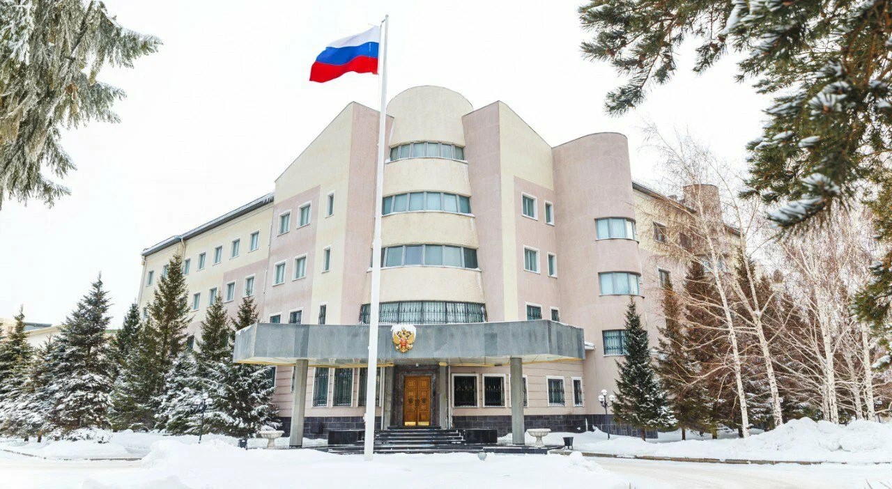 Территория посольства Российской Федерации в Казахстане, г. Астана.